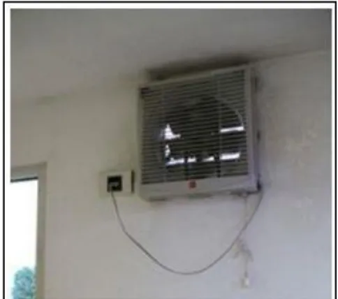 Gambar 11 Contoh Aplikasi Exhaust Fan   Memungkinkan Aliran Udara di Dalam Ruangan 