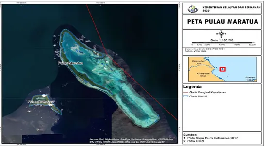 Gambar 1. Peta Pulau Maratua 
