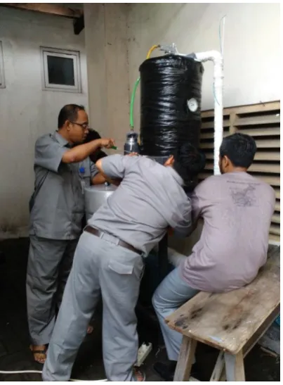 Gambar 5. Hasil serbuk+granul lateks 