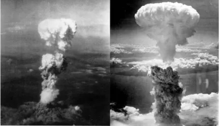 Gambar 2. Bom di Nagasaki dan Hiroshima  Sumber : h  ps://id.wikipedia.org/wiki/Pengeboman_atom_Hiroshima_dan_Nagasaki