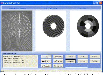 Gambar 5 Sistem Ekstraksi Ciri Sidik Jari 