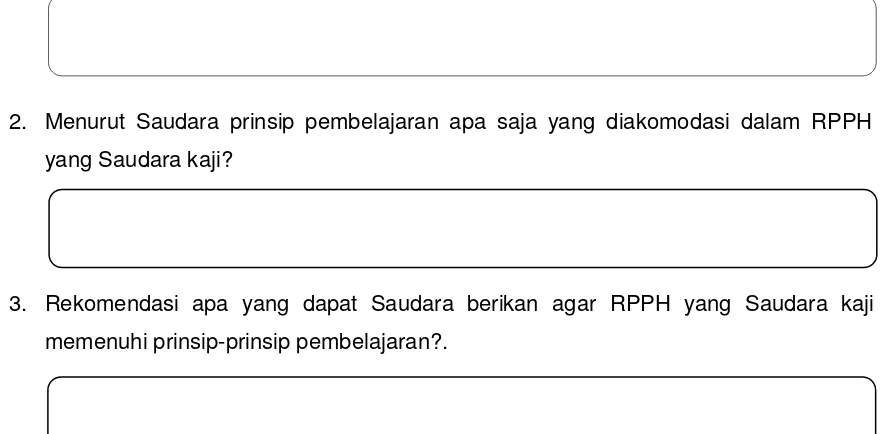 tabel yang tersedia, kemudian bersama kelompok lakukan diskusi untuk menjawab 