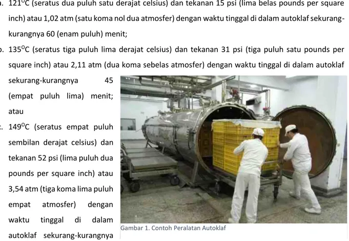 Gambar 1. Contoh Peralatan Autoklaf 