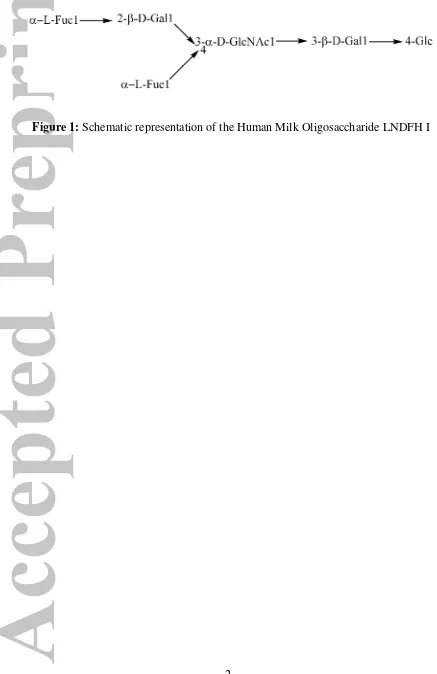 Figure 1: Schematic representation of the Human Milk Oligosaccharide LNDFH I 