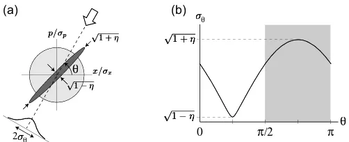FIG. 2: Bichromatic SPPS in a circular waveguide. (a) Superra-diant Rayleigh scattering of a pump pulse establishes a density(b) A coherent velocity chirp causes the modulation wavevec-tor to decrease along the long axis