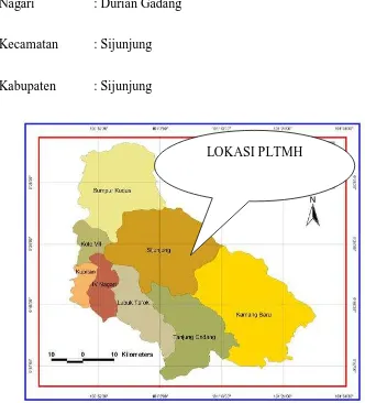 Gambar 1.1 Peta Kabupaten Sijunjung 