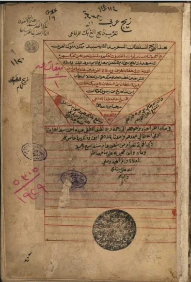 Gambar 0.1.: Halaman depan Kitab Zij al-Sultani . 30
