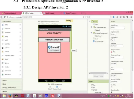 Gambar 3.3.1 Design APP Inventor 2 