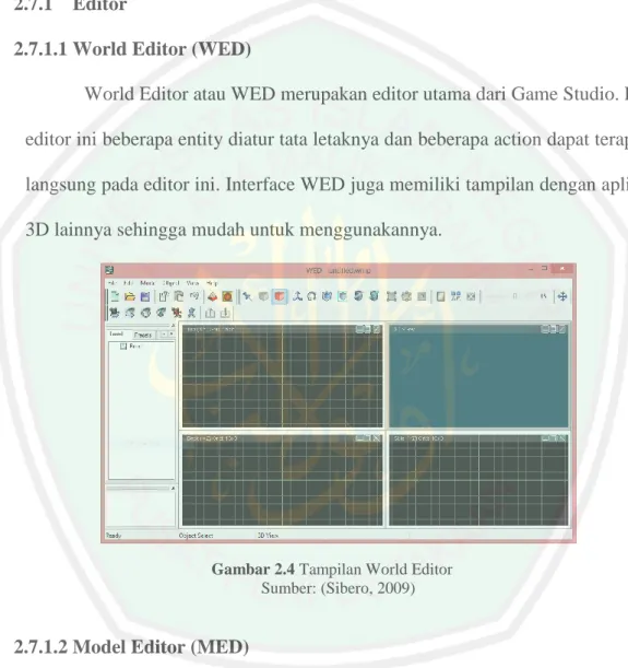Gambar 2.4 Tampilan World Editor 1  Sumber: (Sibero, 2009) 