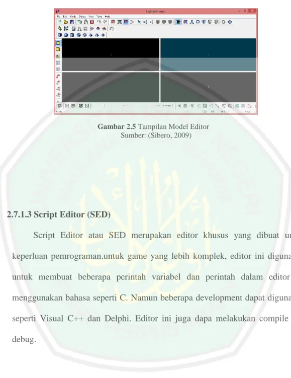 Gambar 2.5 Tampilan Model Editor 1  Sumber: (Sibero, 2009) 