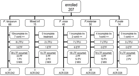 Figure 1. The flowchart of patients enrolled in existing therapies study 