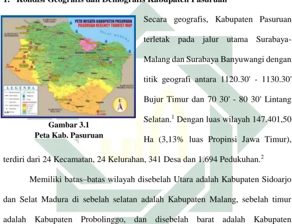 Gambar 3.1  Peta Kab. Pasuruan 
