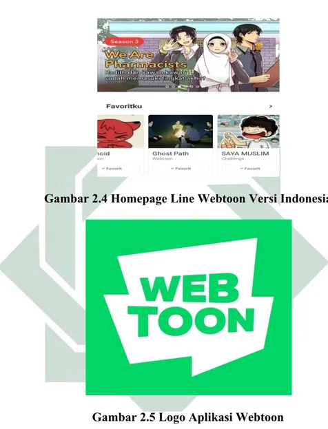 Gambar 2.4 Homepage Line Webtoon Versi Indonesia 