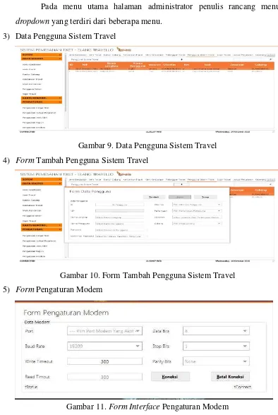 Gambar 10. Form Tambah Pengguna Sistem Travel 