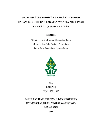 Pendidikan Akhlak - : PENGERTIAN NILAI, PENDIDIKAN AKHLAK,