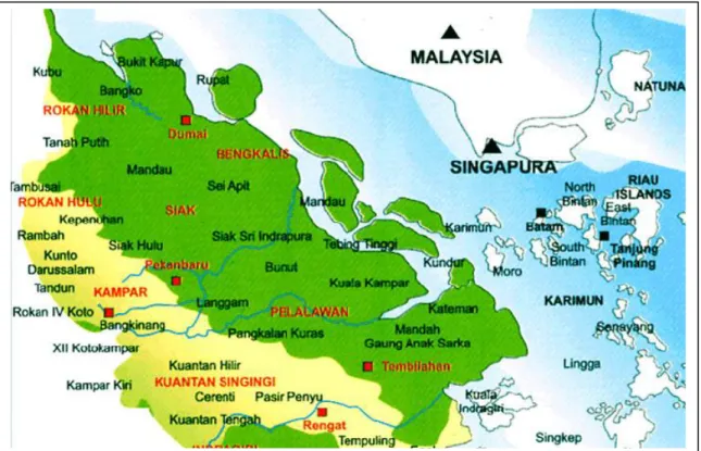 Gambar 1 : Peta Provinsi Riau 