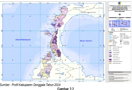 Gambar 2.2Struktur Geologi Kabupaten Donggala