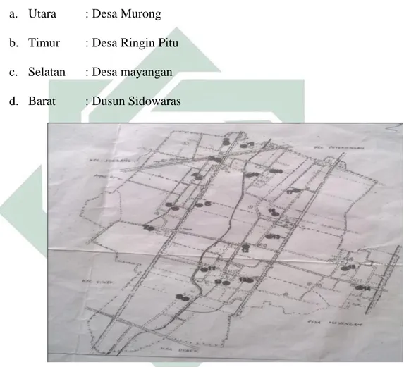Gambar 3.1: Peta Desa Sumbermulyo Kecamatan Jogoroto 