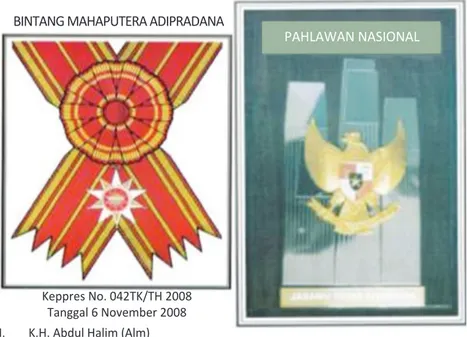 Foto 3.1 Medali dari Pemerintah Republik Indonesia Sumber: Sekjen DTK., 2008: 11.