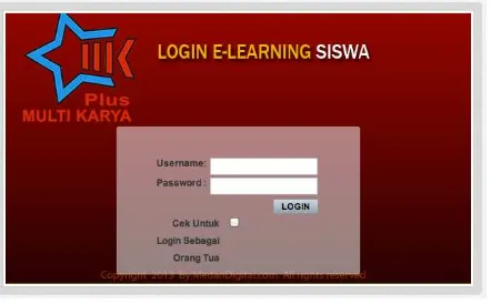 Gambar 6. Halaman login untuk siswa 