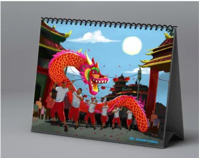 Gambar 3.6 Mock Up Kalender  Sumitomo Final