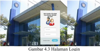 Gambar 4.3 Halaman Login 