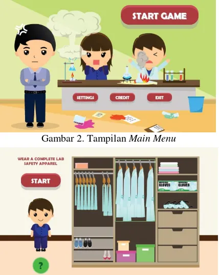 Gambar 2. Tampilan Main Menu 