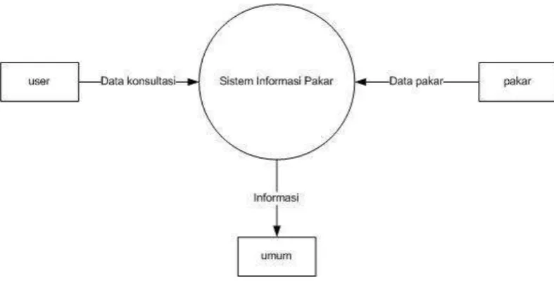 Gambar 3.3 Diagram Konteks Sistem Pakar 