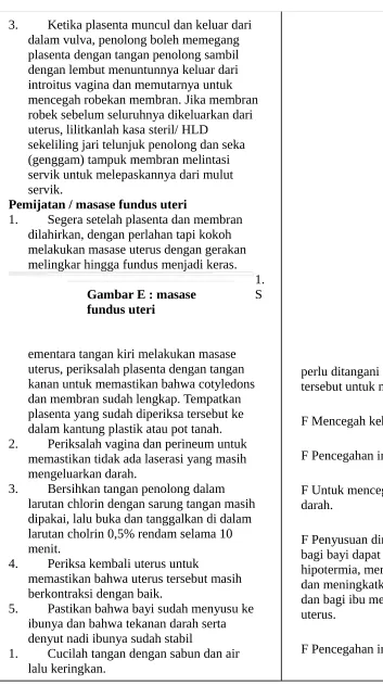 Gambar E : masase 