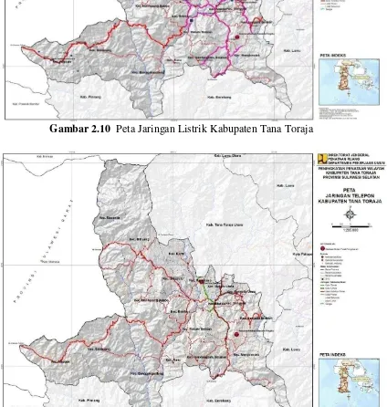 Gambar 2.11 Peta Jaringan Telepon Kabupaten Tana Toraja 