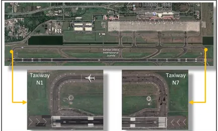 Gambar 1.2 Taxiway Terminal 1 Bandar Udara Internasional  Juanda, Surabaya 