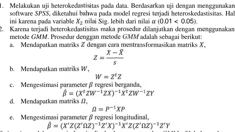 Tabel 1 Hasil model regresi longitudinalNo.Kota/Kabupaten