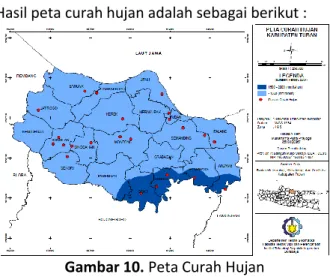 Gambar 10. Peta Curah Hujan 