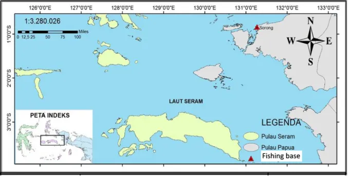 Gambar 1. Peta identifikasi  thermal  dan klorofil-a front pada musim  peralihan Barat – Timur tahun 2015 