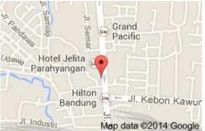 Gambar 3.1 Peta Lokasi SMAN 6 Bandung 