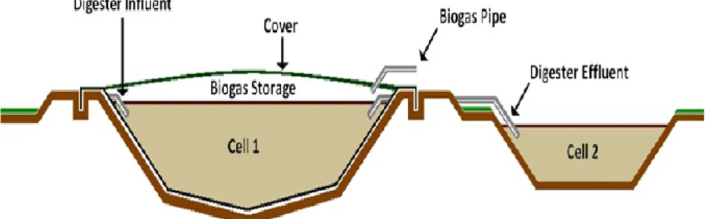 Gambar 1. Covered lagoon digester (www.epa.gov) 