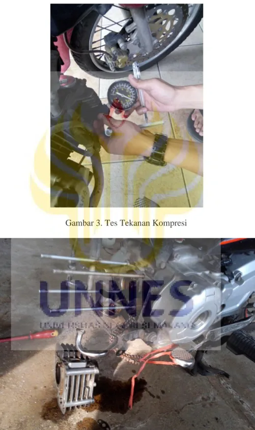 Gambar 3. Tes Tekanan Kompresi 