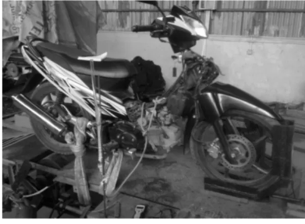 Gambar 5. Pengujianhonda supra X 125 