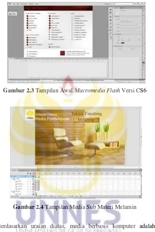 Gambar 2.3 Tampilan Awal Macromedia Flash Versi CS6 