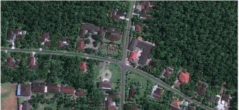 Gambar 1.1. Peta lokasi tapak bangunan arsitektur   Gereja Kristen Pniel Blimbingsari Bali 