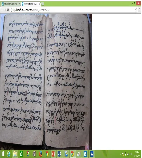 Gambar  rajah  2:  Manuskrip  kerajaan  Champa:  diakses  secara  talian  untuk  melihat