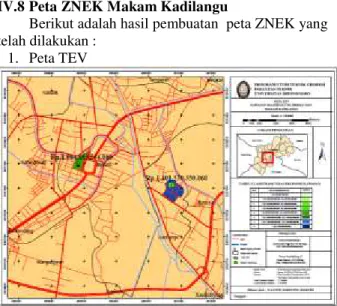 Gambar 12. Hasil Peta TEV Makam Kadilangu   Berdasarkan  gambar  diatas,  diperoleh  peta  Total  Nilai  Ekonomi  (TEV)