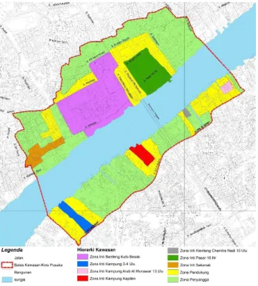 Gambar 2. Peta Zonasi Kawasan Kota Pusaka 