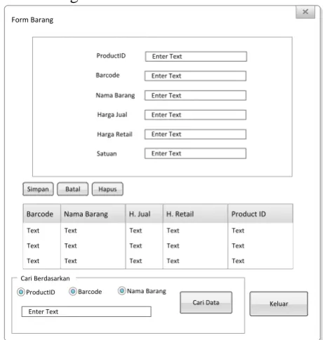 Gambar 3. 12 Desain Interface Form Utama 
