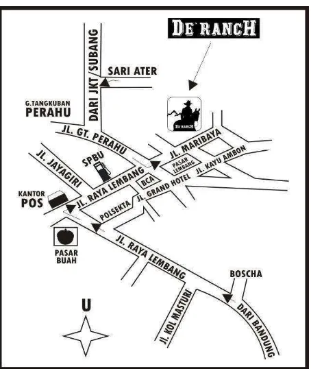 Denah Lokasi Gambar 3.1 De’Ranch Lembang 