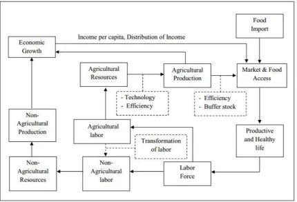 Figure 7. A conceptual framework of food security in Indonesia 