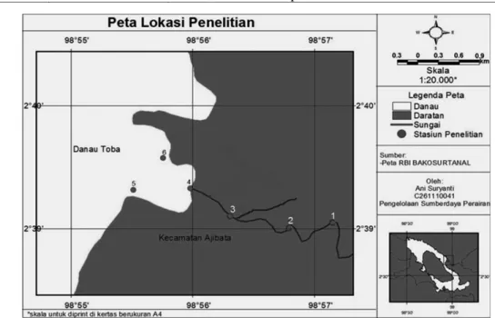 Table 1. The position and characteristics of research station the bilih fish in Naborsahan River, Lake Toba, North Sumatera