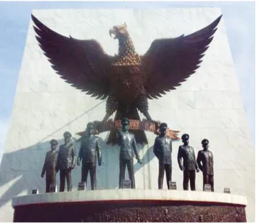 Gambar 1.10 Monumen Pancasila Sakti adalah merupakan bukti tekad mempertahankan Pancasila