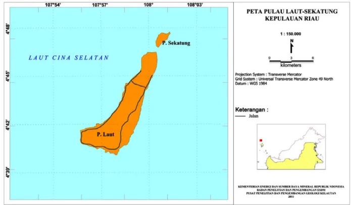 Gambar 1. Lokasi penelitian Kawasan Pulau Laut-Sekatung