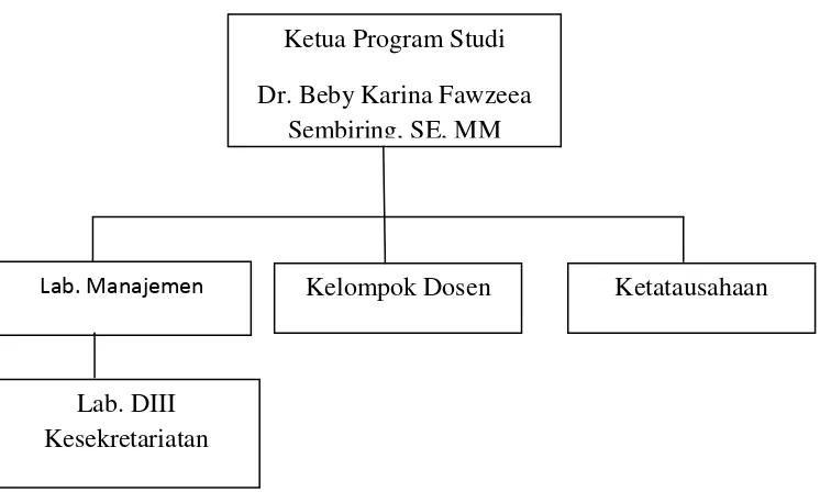 Gambar 2.1 Bagan Struktur Organisasi Program Studi D-III 